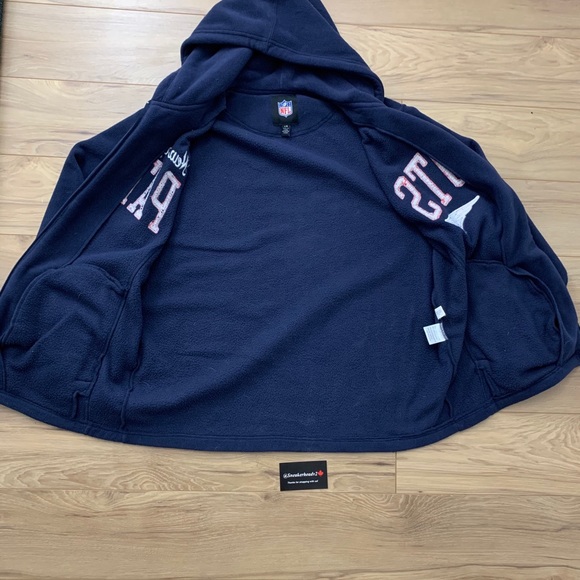 🔹New England Patriots Fill-Zip Hoodie (Sz L) - Picture 3 of 8